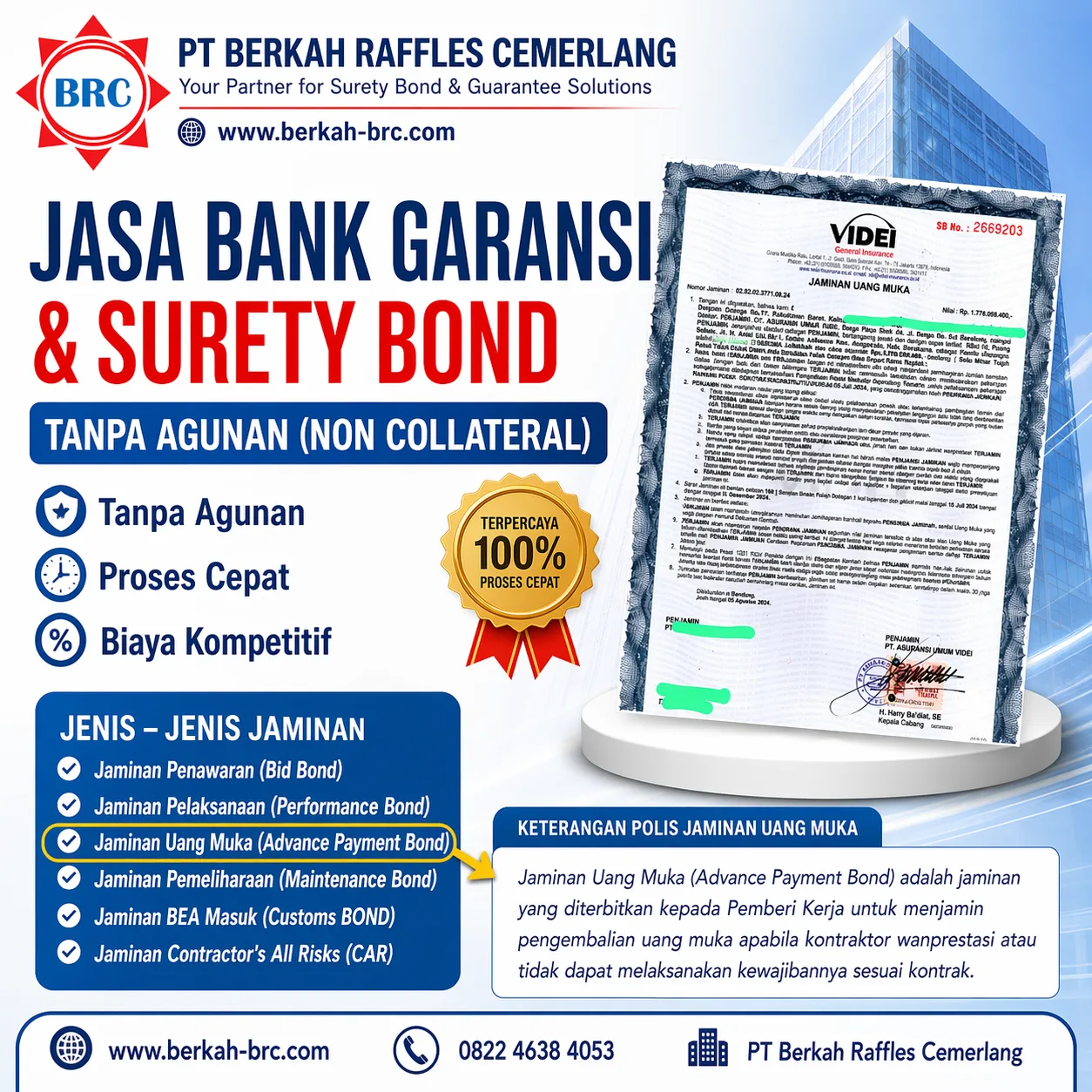 3. POLIS JAM UANG MUKA